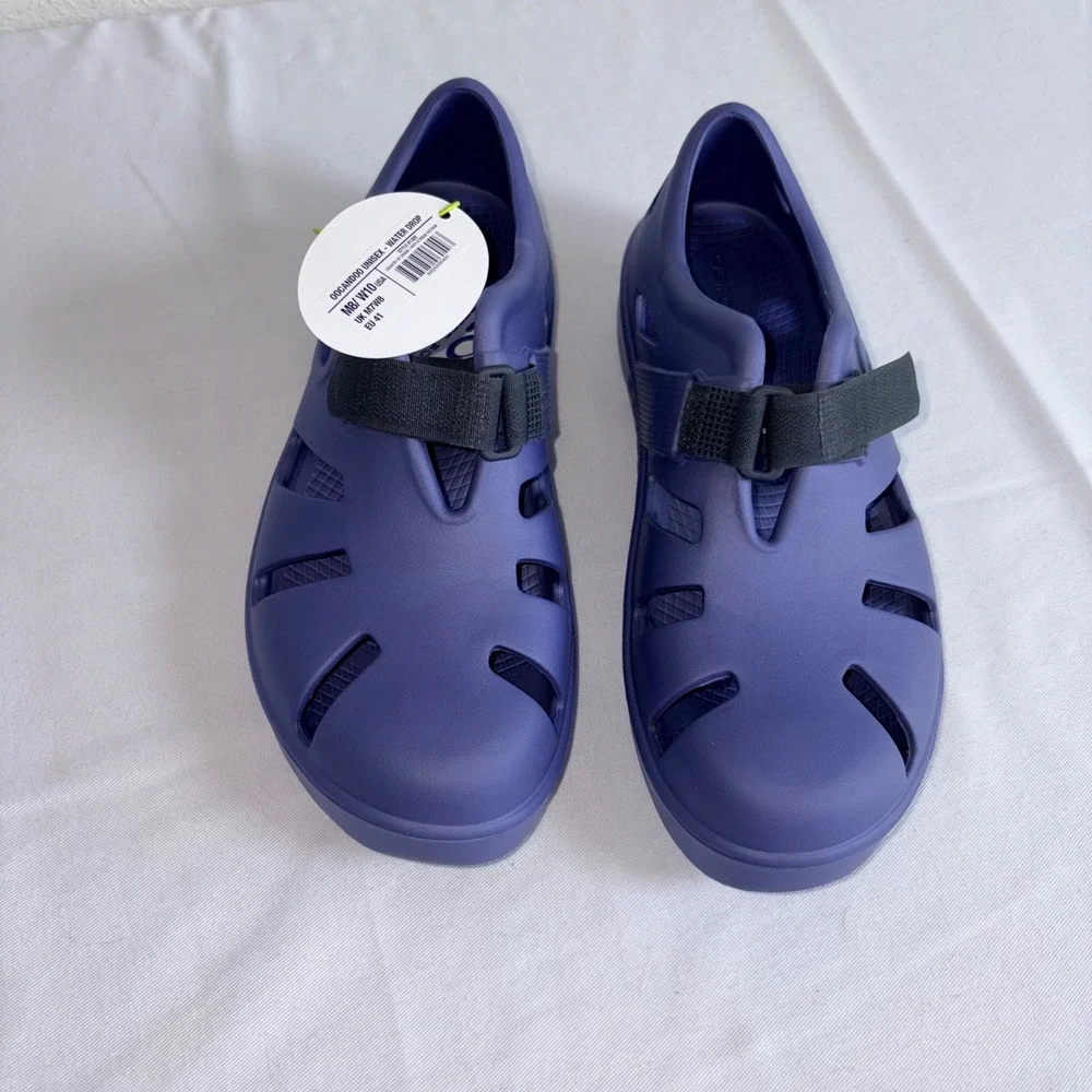 OOFOS OOCANDOO Sandals 10 Water Drop New Purple Recovery Comfort Strap Shoes